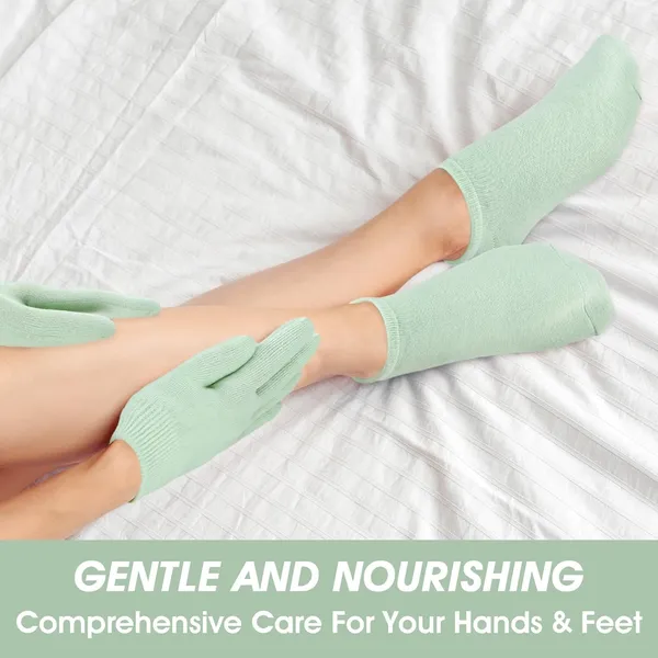 Green_Pink_Soften_Moisturising_Spa_Comfy_Recovery_Foot_Hand_Care_Gel_Socks_And_Gloves