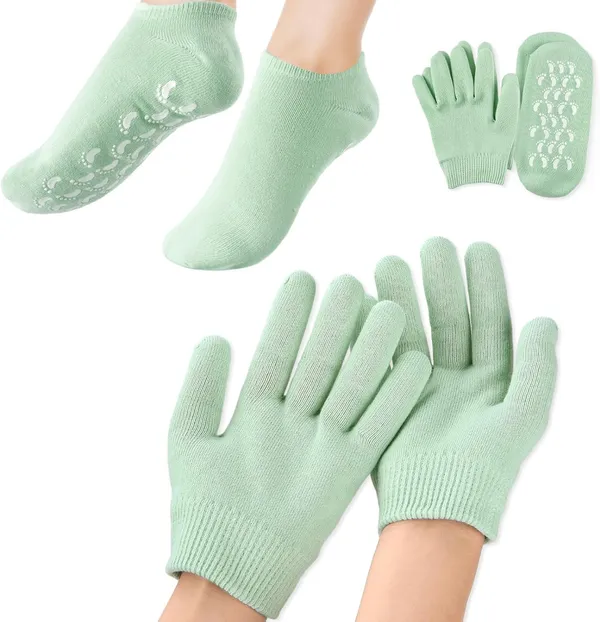 Green_Pink_Soften_Moisturising_Spa_Comfy_Recovery_Foot_Hand_Care_Gel_Socks_And_Gloves