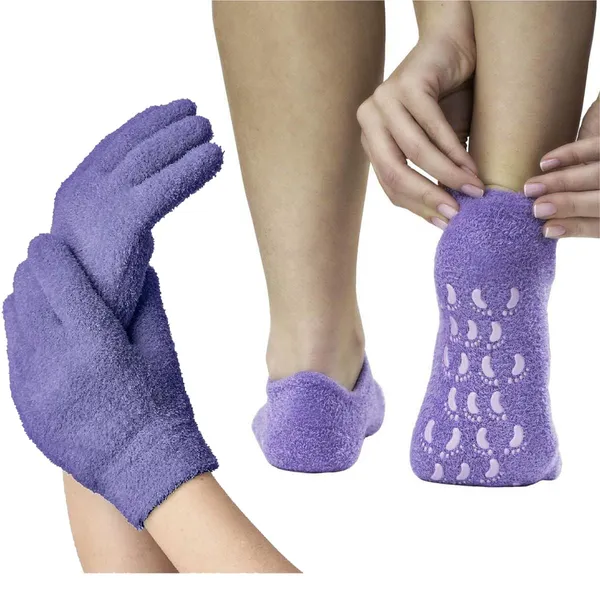 Purple_Pink_Soften_Moisturising_Spa_Comfy_Recovery_Foot_Hand_Care_Gel_Socks_And_Gloves