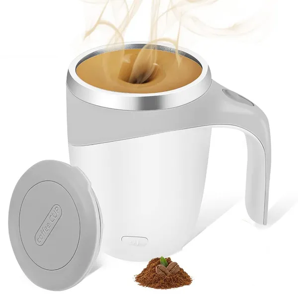 White_Automatic_Magnetic_Stirring_Coffee_Mug,_Rotating_Home_Office_Travel_Mixing_Cup_Suitable_For_Coffee,_Milk,_Cocoa_And_Other_Beverages_(Battery)_380_Ml