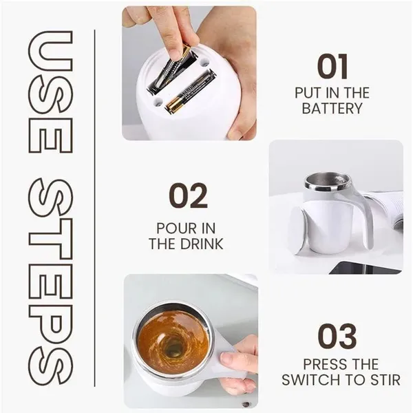 White_Automatic_Magnetic_Stirring_Coffee_Mug,_Rotating_Home_Office_Travel_Mixing_Cup_Suitable_For_Coffee,_Milk,_Cocoa_And_Other_Beverages_(Battery)_380_Ml