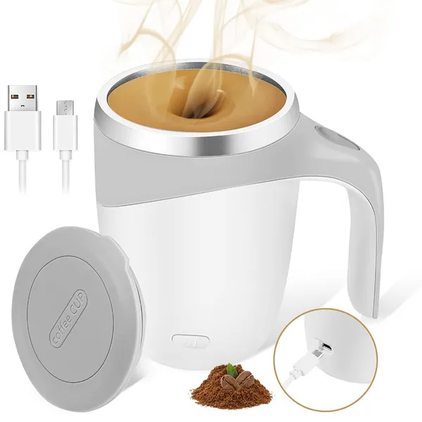 White_Automatic_Magnetic_Stirring_Coffee_Mug,_Rotating_Home_Office_Travel_Mixing_Cup_Suitable_For_Coffee,_Milk,_Cocoa_And_Other_Beverages_(Rechargable),_380_Ml