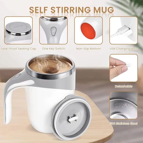 White_Automatic_Magnetic_Stirring_Coffee_Mug,_Rotating_Home_Office_Travel_Mixing_Cup_Suitable_For_Coffee,_Milk,_Cocoa_And_Other_Beverages_(Rechargable),_380_Ml