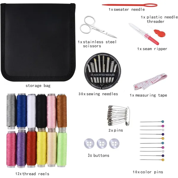 62Pcs_Sewing_Kit,_Portable_Sewing_Kit_Box_Sewing_Supplies_Accessories_With_Thread_Spools,_Scissors,_Thread_Needles,Tape_Measure_For_Diy_(62_Pcs)