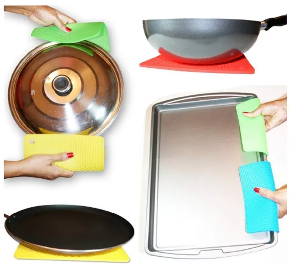 Multicolor_Square_Shape_Silica_Gel_Anti_Hot_Heat_Resistant_Pot_Holder,Car_Dashboard_Anti_Slip_Resistant_Pad_Dining_Table_Mat
