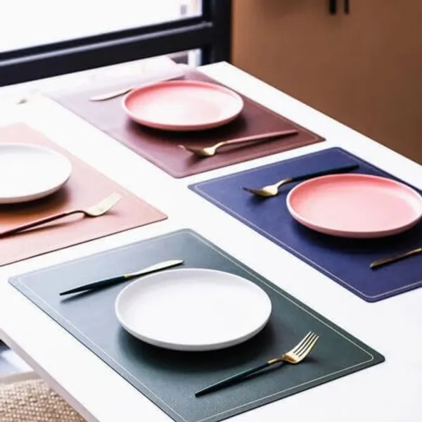 Silver_Leather_Placemats_For_Dining_Table,_Waterproof_Heat_Resistant_Easy_To_Clean_Non-Slip_Wipeable_Pu_Leather_Place_Mats_Indoor,_Washable_Kitchen_Table_Mats