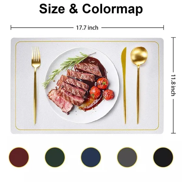 Silver_Leather_Placemats_For_Dining_Table,_Waterproof_Heat_Resistant_Easy_To_Clean_Non-Slip_Wipeable_Pu_Leather_Place_Mats_Indoor,_Washable_Kitchen_Table_Mats