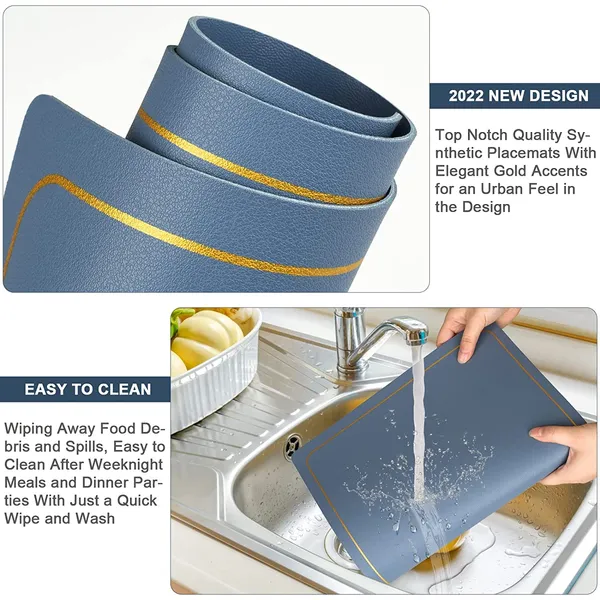 Sky_Blue_Pu_Leather_Dining_Table_Mat_Waterproof_Heat_Insulation_Placements