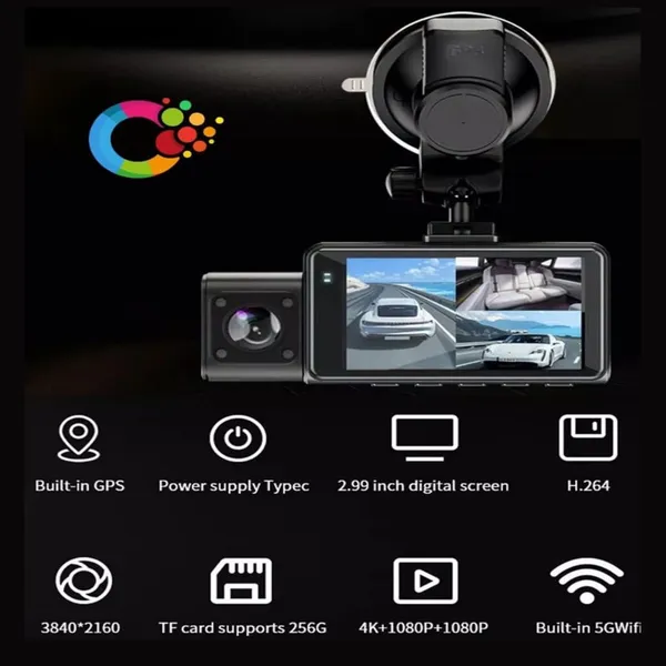 Black_3_Dash_Cam_4K_Front_1080_Rear_&_1080_Cabin_Dash_Cam_Wifi_Gps_Front_Cabin_Recorder_Cars_Infrared_Night_Ips_Screen_Loop_Recording_Wdr_Parking