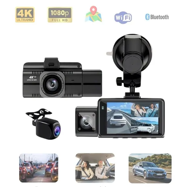 Black_3_Dash_Cam_4K_Front_1080_Rear_&_1080_Cabin_Dash_Cam_Wifi_Gps_Front_Cabin_Recorder_Cars_Infrared_Night_Ips_Screen_Loop_Recording_Wdr_Parking