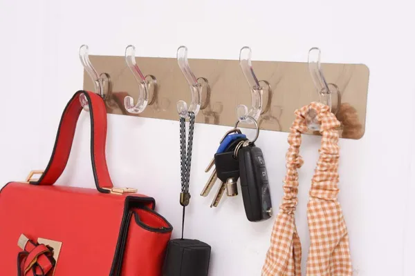 Golden_Magic_Sticker_Series_Chrome_Plated_Metal_Self_Adhesive_Used_For_Bathroom_&_Kitchen_Item_Hanger_Hook_Rail_(Towel_Hanger)