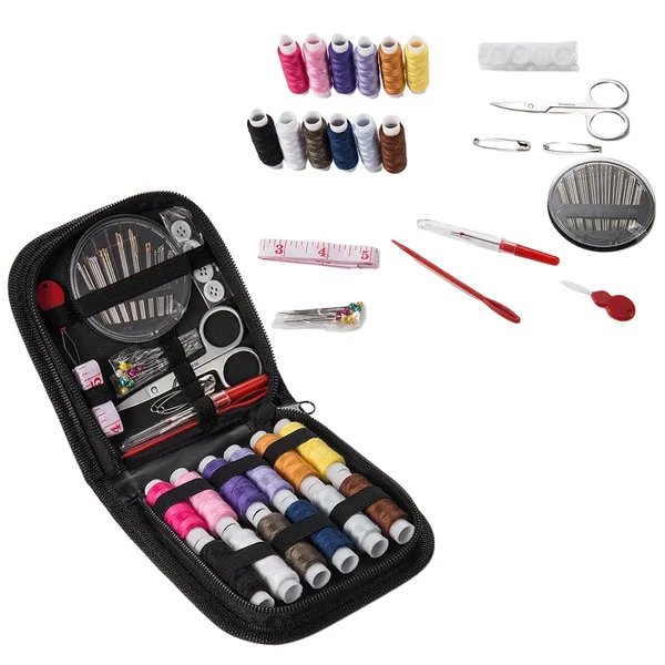 62Pcs_Sewing_Kit,_Portable_Sewing_Kit_Box_Sewing_Supplies_Accessories_With_Thread_Spools,_Scissors,_Thread_Needles,Tape_Measure_For_Diy_(62_Pcs)