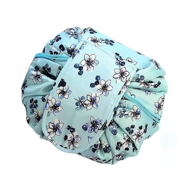 Blue_Women's_Convenient_And_Waterproof_Multifunction_Portable_Lazy_Travel_Cosmetic_Storage_Makeup_Organizer_Toiletry_Bag_With_Drawstrings