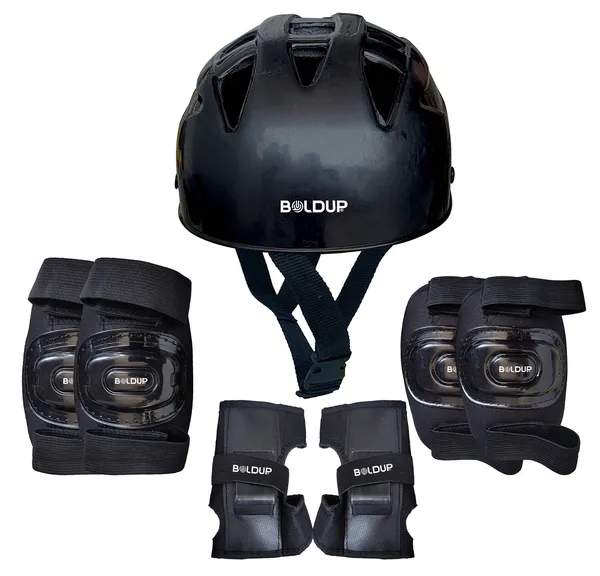 Black_Pvc_Plastic_Premium_&_Elegant_Skating_Protective_Kit_With_Helmat_For_Boys_&_Girls