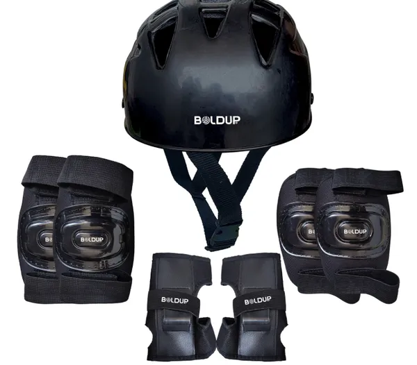 Black_Pvc_Plastic_Premium_&_Elegant_Skating_Protective_Kit_With_Helmat_For_Boys_&_Girls