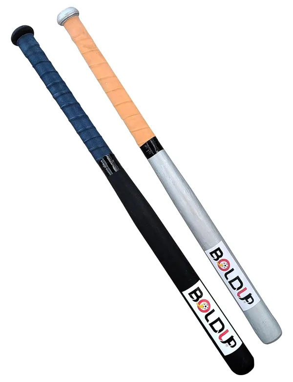 Wooden_Baseball_Bat_32_Inch_Solid_Hardwood_Stick_For_Self_Defense_Home_Safety_Heavy_Duty_Combo_Of_2_Black_Silver