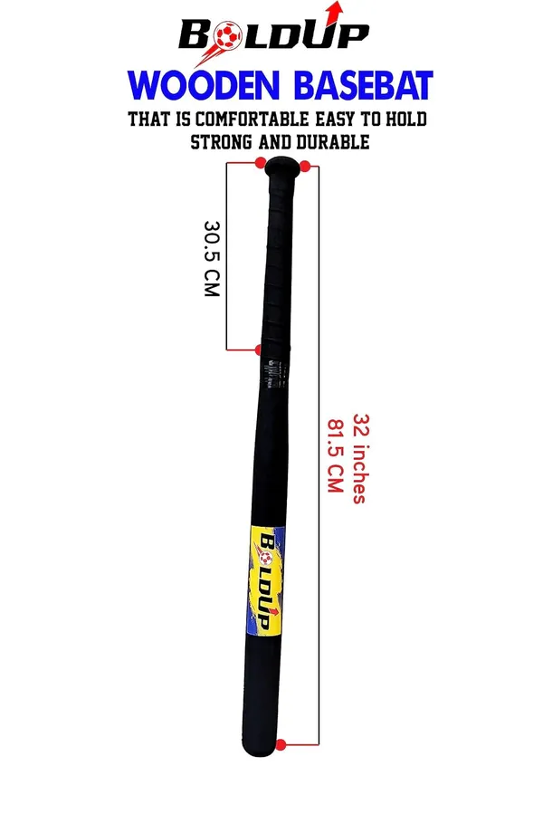 Wooden_Baseball_Bat_32_Inch_Solid_Hardwood_Stick_For_Self_Defense_Home_Safety_Heavy_Duty_Combo_Of_2_Black_Silver