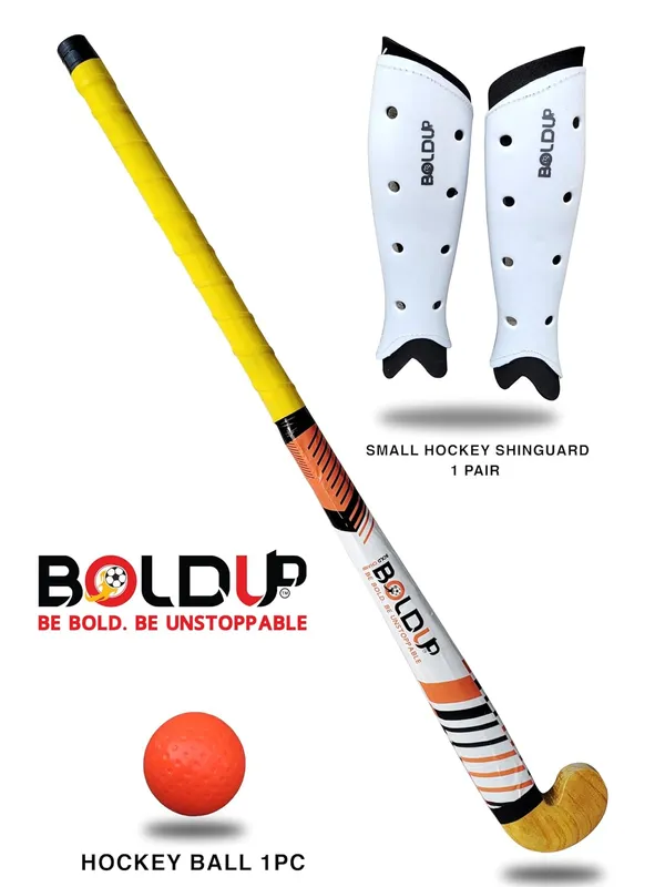 Solid_Wood_Field_Hockey_Stick_Beginner_Practice_Self_Defense_Training_Bat_1_Ball_Shinguard_Multicolor