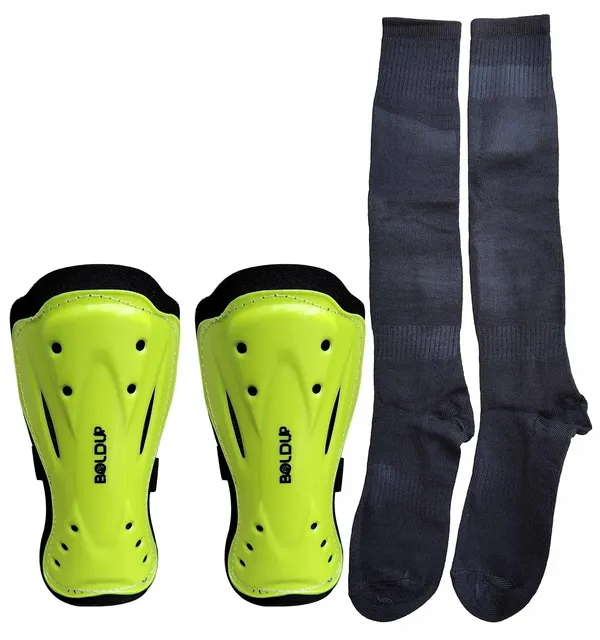 Football_Shinguard_Kids_And_Boys_Single_Strap_Shinguard_With_Stockings_And_Socks_Lemon_Big