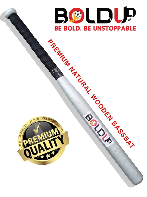 Heavy_Duty_Solid_Wooden_Hockey_Stick_36_Weighted_Practice_Self_Defense_Bat_L_36_Inch_Combo_Of_1_Bassbat_Silver_1hockey_Stick