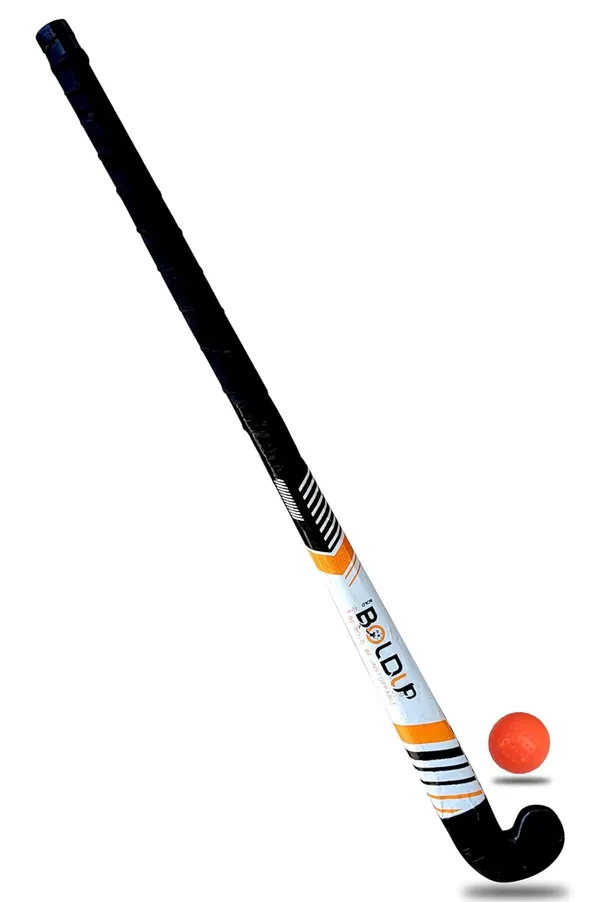 Heavy_Duty_Solid_Wooden_Hockey_Stick_36_Weighted_Practice_Self_Defense_Bat_L_36_Inch_Hockey_Red_Ball_Combo_Of