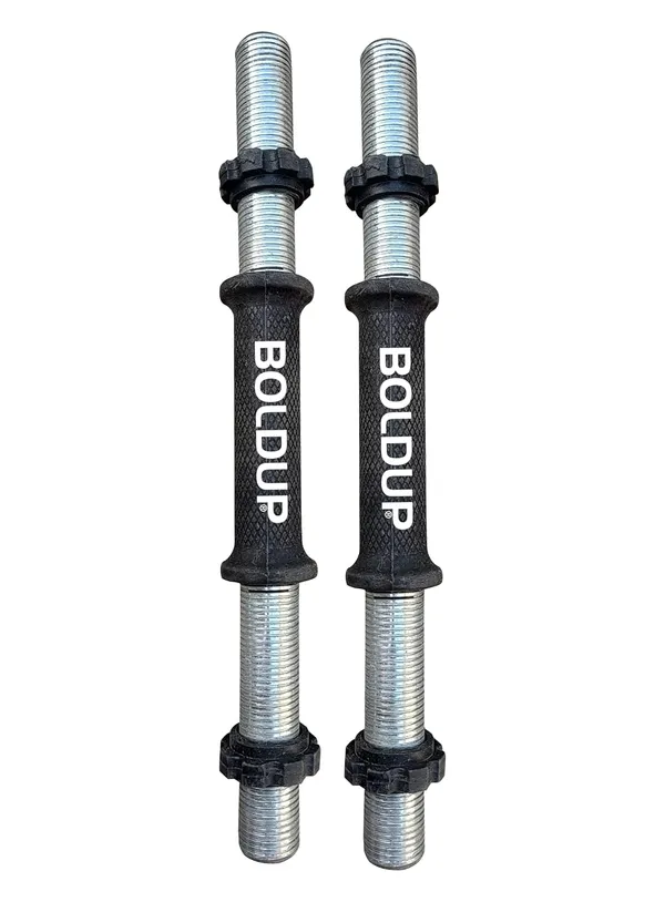 Weight_Lifting_Strength_Training_And_Exercise_Fitness_14_Inch_Dumbbell_Rod_Bar_With_4_Plastic_Nuts_For_Home_Gym_Workout_Pack_Of_2