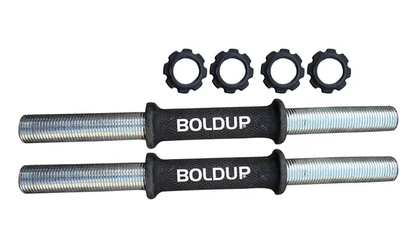 Weight_Lifting_Strength_Training_And_Exercise_Fitness_14_Inch_Dumbbell_Rod_Bar_With_4_Plastic_Nuts_For_Home_Gym_Workout_Pack_Of_2