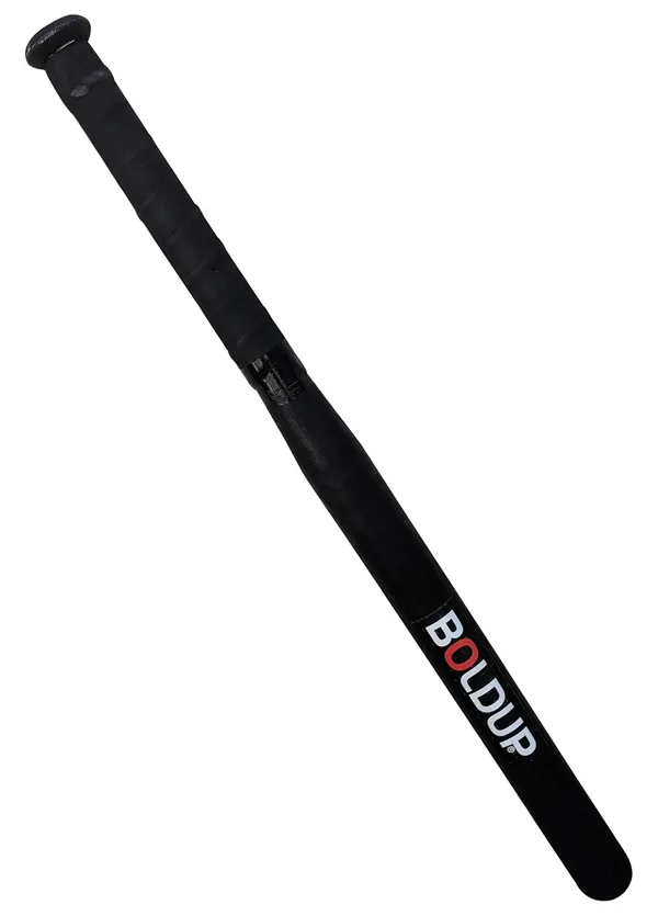 Heavy_Duty_Solid_Wooden_Hockey_Stick_36_Weighted_Practice_Self_Defense_Bat_Combo_Of_Black_Bassbat_Hockey