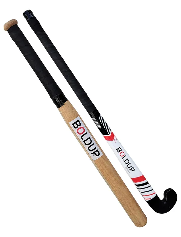 Heavy_Duty_Solid_Wooden_Hockey_Stick_36_Weighted_Practice_Self_Defense_Bat_Combo_Of_Wooden_Bassbat_Hockey