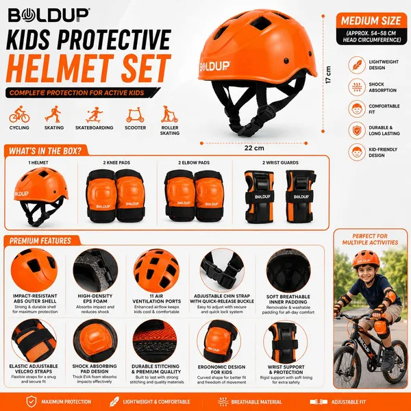 Kids_Protective_Gear_Set_With_Helmet_Medium_54_58_Cm_Adjustable_Cycling_Helmet_With_Knee_Pads_Elbow_Pads_Wrist_Guards_Safety_Kit_For_Cycling_Skating_Orange