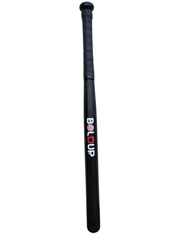 Wooden_Baseball_Bat_32_Inch_Heavy_Duty_Solid_Wood_Bat_With_Anti_Slip_Grip_Combo_Of_2_Basebat_Silver_Black_With_Cover_New
