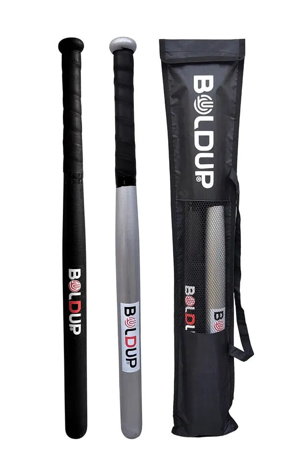 Heavy_Duty_Wooden_Baseball_Bat_32_Solid_Hardwood_Self_Defense_Stick_Combo_Of_Black_Silver_With_Cover