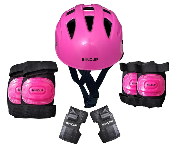 Safety_Gear_Set_With_Helmet_For_Cycling_Skating_Skateboard_Adjustable_Kids_Helmet_With_Knee_Pads_Elbow_Pads_Wrist_Guards_Protection_Kit_Skating_Kit_Pink
