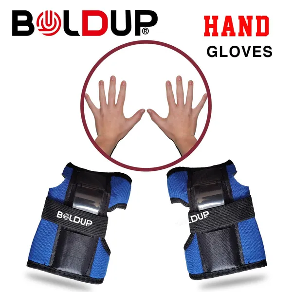 Safety_Gear_Set_Cycling_Skating_Skateboard_Adjustable_Kids_Knee_Pads_Elbow_Pads_Wrist_Guards_Kneeguard_Blue