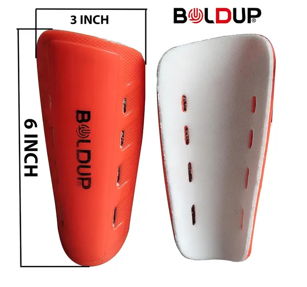 Football_Shin_Guards_Youth_Soccer_Shin_Pads_With_Breathable_Sleeve_And_Secure_Strap_Ideal_For_Training_Orange_8hole_New
