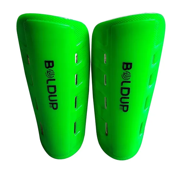 Football_Shin_Guards_Youth_Soccer_Shin_Pads_With_Breathable_Sleeve_And_Secure_Strap_Ideal_For_Training_Green_8_Hole_New