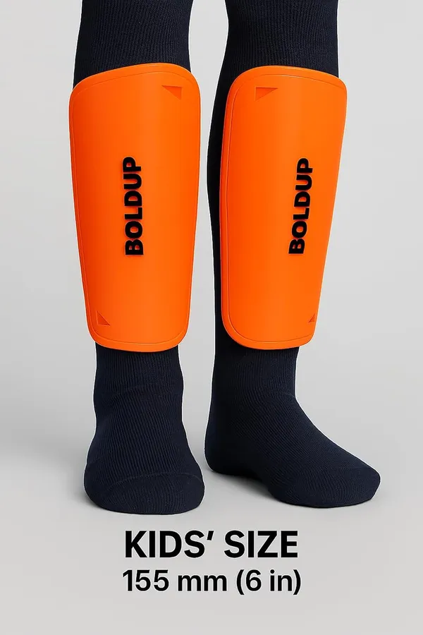 Football_Shin_Guard_With_Stocking_Socks_Combo_Lightweight_Plastic_Leg_Guards_With_Eva_Foam_Padding_For_Kids_Girl_Boys_Orange_Left_Right_Socks