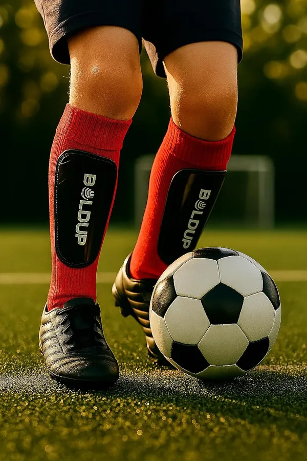 Football_Shin_Guard_With_Stocking_Socks_Combo_Lightweight_Plastic_Leg_Guards_With_Eva_Foam_Padding_For_Kids_Girl_Boys_Black_Left_Right_Velcro_Socks