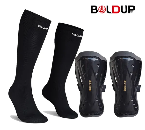 Football_Shin_Guard_With_Stocking_Socks_Combo_Lightweight_Plastic_Leg_Guards_With_Eva_Foam_Padding_For_Kids_Girl_Boys_Butter_Fly_Black_Socks