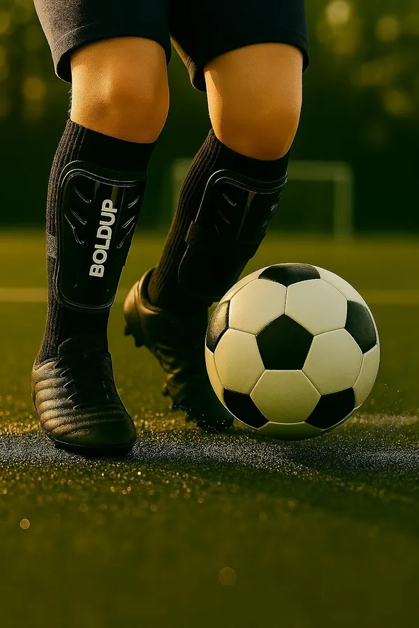 Football_Shin_Guard_With_Stocking_Socks_Combo_Lightweight_Plastic_Leg_Guards_With_Eva_Foam_Padding_For_Kids_Girl_Boys_12_Hole_Black_Socks