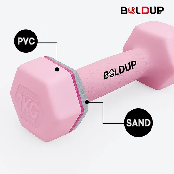 Dumbbells_For_Home_Gym_Equipment_Fitness_Barbell_Gym_And_Exercise_Equipment_Weights_For_Men_And_Women_1_Kg_X_2_Pc_Black_Hex_Fix_Hex_Pink_Dumbbell_Pack_Of_2_Pc