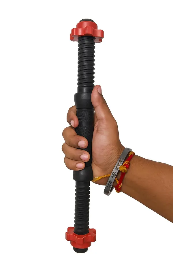Adjustable_Dumbbell_Bar_With_Spin_Lock_Collars_Black_Handle_Grips_Red_Star_Lock_Nuts_2_Pc_14_Inches