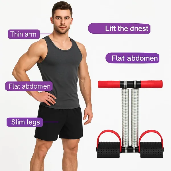 Double_Spring_Tummy_Trimmer_Exercise_Equipment_For_Men_Red_And_Black_Ab_Exerciser_With_Comfortable_Grip_Handles_Home_Workout_Fitness_Tool_1_Pc_Double_Spring