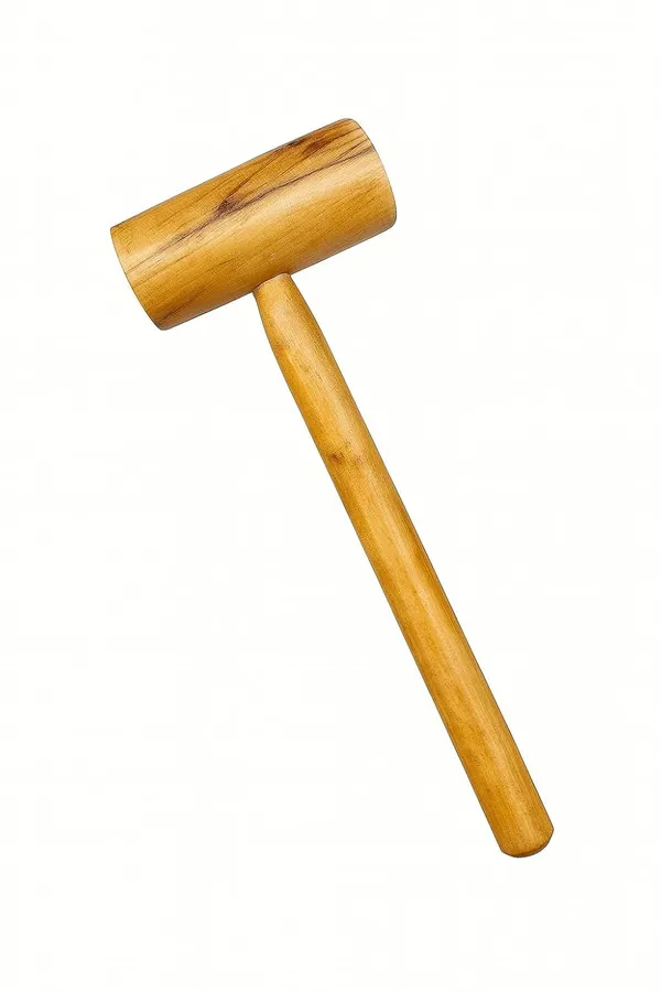 Traditional_Hardwood_Mallet_Cylindrical_Head_Woodworking_Hammer_Natural_Wood_Finish_30cm_Handle_Handcrafted_Carpentry_Tool_For_Diy_Projects_And_Furniture_Assembly_1_Pc_Plain