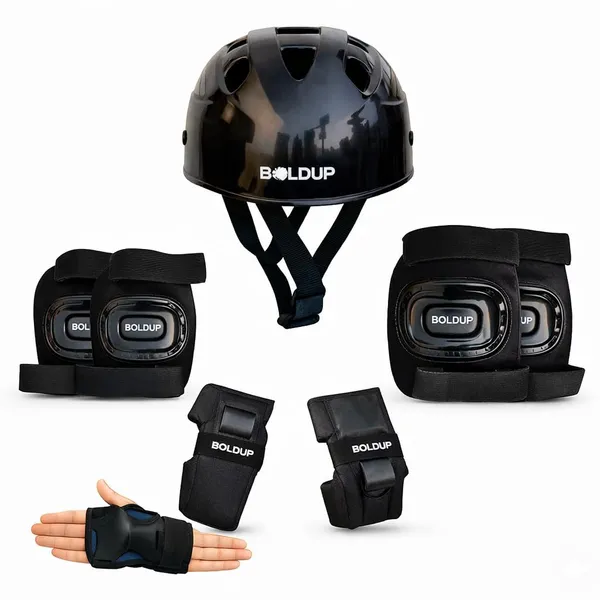 Protective_Gear_Set_For_Cycling_Skating_Skateboard_Knee_Pads_Elbow_Pads_Wrist_Guards_Combo_Safety_Kit_For_Children_Boys_Girls_Skating_Guard_Kit_Black