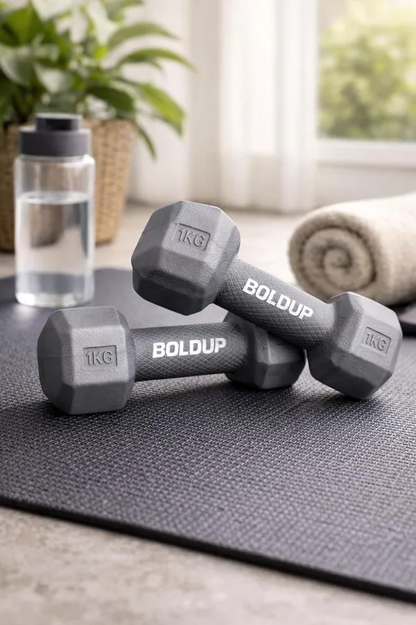 Hexagonal_Neoprene_Dumbbells_1kg_Weight_Anti_Slip_Textured_Grip_Home_Gym_Exercise_Equipment_Set_Of_2_Matte_Silver