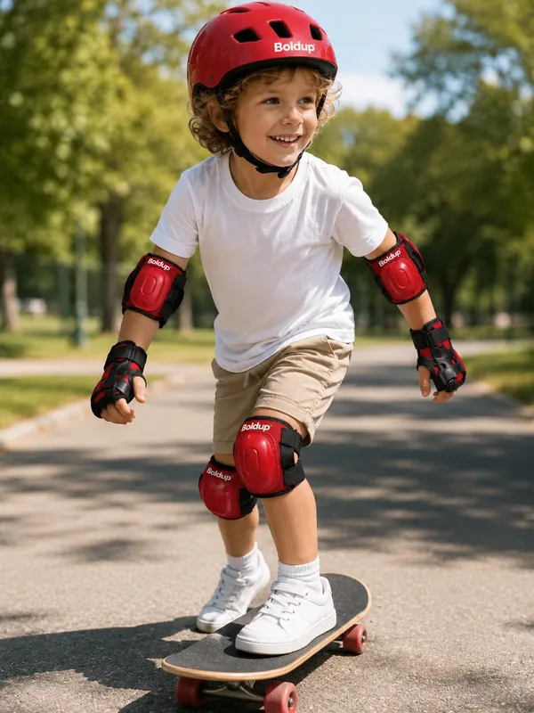Kids_Safety_Gear_Set_Red_Helmet_With_Knee_Pads_Elbow_Pads_And_Wrist_Guards_7_Pieces_For_Skating_And_Cycling_Red_Skating_Kit