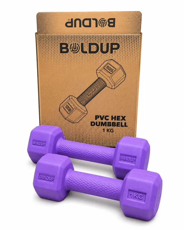 Hex_Pvc_Dumbbells_Pair_1kg_Lightweight_Fitness_Weights_For_Beginners_1_Kg_Purple_Set_Of_2