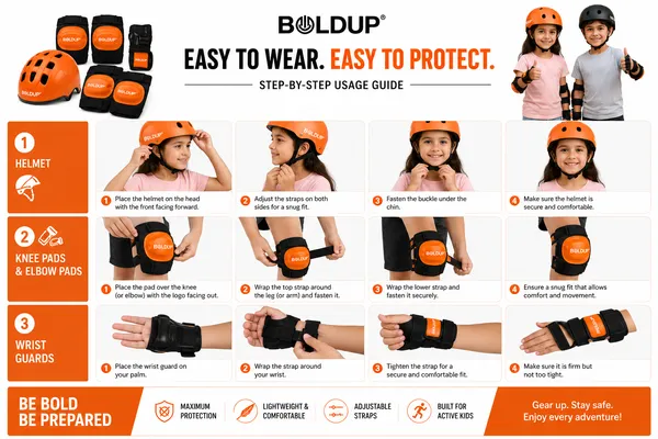 BOLDUP_Kids_Protective_Gear_Set_7-in-1_for_Skating,_Cycling_&_Scooter_|_Helmet,_Knee_Pads,_Elbow_Pads_&_Wrist_Guards_|_Adjustable_Safety_Gear_Kit_for_Boys_&_Girls_