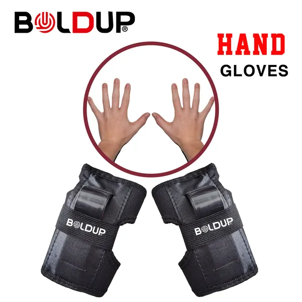 BOLDUP_Kids_Protective_Gear_Set_7-in-1_for_Skating,_Cycling_&_Scooter_|_Helmet,_Knee_Pads,_Elbow_Pads_&_Wrist_Guards_|_Adjustable_Safety_Gear_Kit_for_Boys_&_Girls_(Black_Skating_kit_)